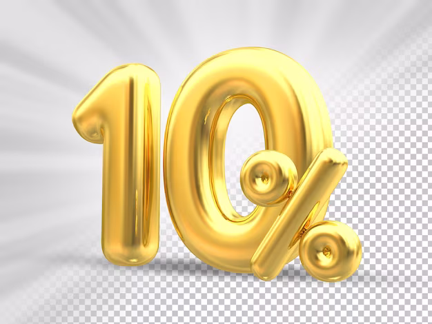 10-percent-number-gold-luxury_437242-4214
